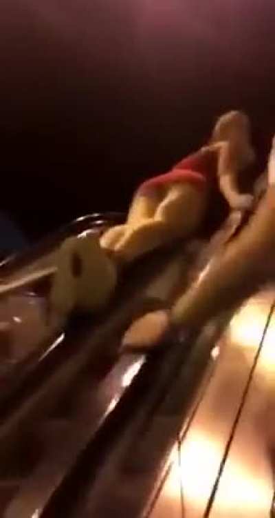 On the escalator