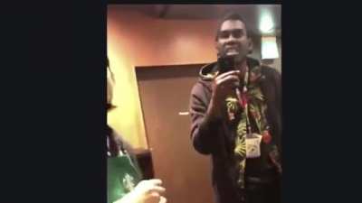 Japan: Man creates a scene after Starbucks employee asked him to turn off his music, then tells Japanese police officers 'What's Poppin?'
