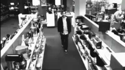 Cool way of walking out of the store