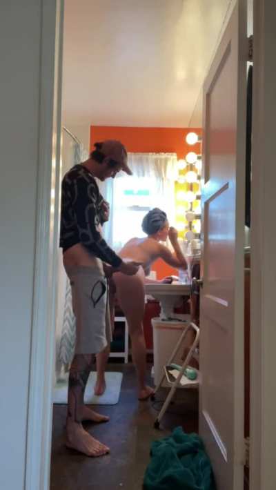 I make him wait like this until I’m done getting ready. [MF] MILF