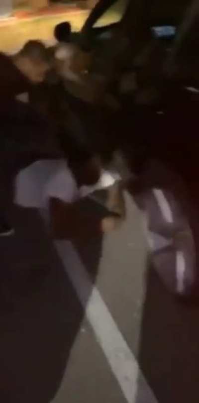 small guy slams, beats, and robs bigger dude
