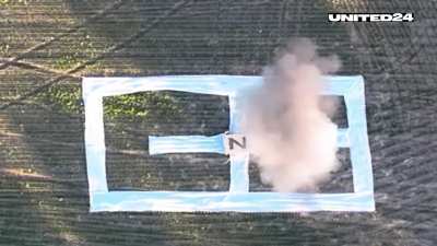 Testing Ukrainian cardboard drones that attacked the airport in Kursk