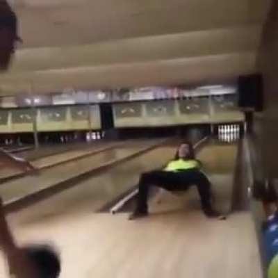 At bowling.