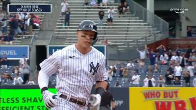 [Highlight] [Highlight] Aaron Judge sends home run #55 to left field