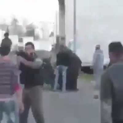 Israeli police attack disabled person in wheel chair (West Bank, Palestine)