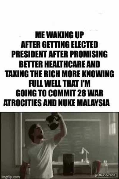Hey i'm just your average president
