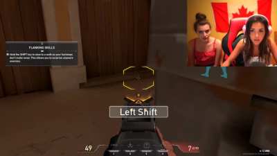 Andrea gets scared playing Valorant