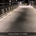 Tuscany LRT Station at 7:00AM on March 17, 2020