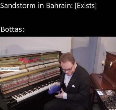 Valtteri vibin' in Bahrain