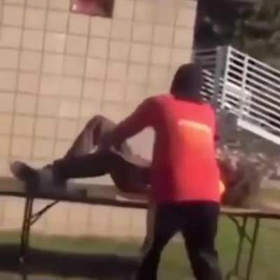 Blursed roof jump