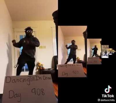 My favourite person on tiktok hands down. ( 908 days straight he’s been doing this )