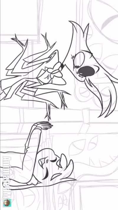For all of your hazbin hotel lovers(animated by AnimatedMau) sorry it’s sideways