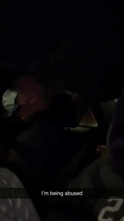 Poked in the neck from the backseat
