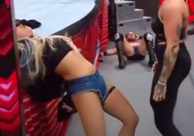 Liv Morgan’s unconscious body