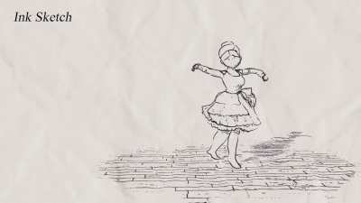 Stylized Rendering Study - Ink Sketches and Soft Pastels