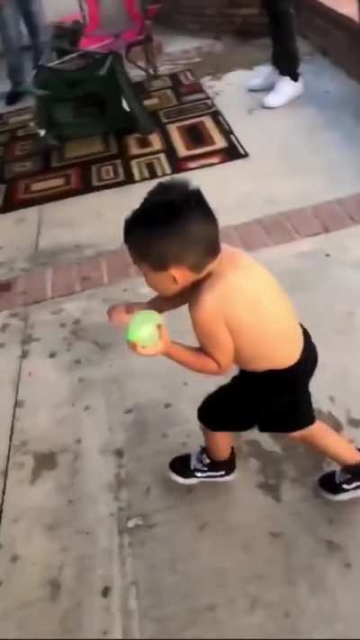 He gives up