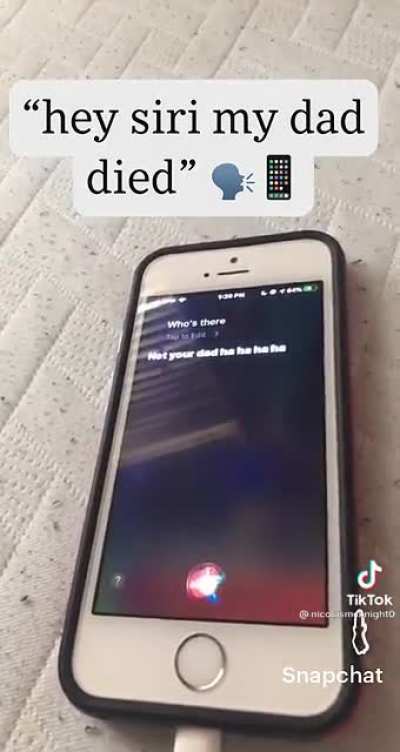 Siri has no chill…