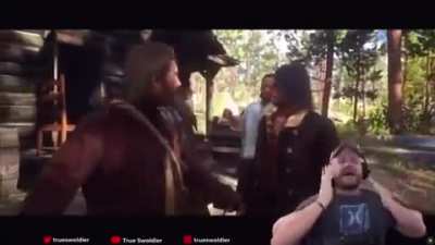 Livestreamer completely looses it about a glitch in Red Dead Redemption 2