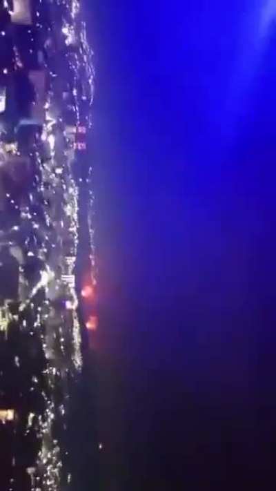 A family in the Venezuelan capital were partying when they captured the moment the U.S started attacking the country (03/01/26).