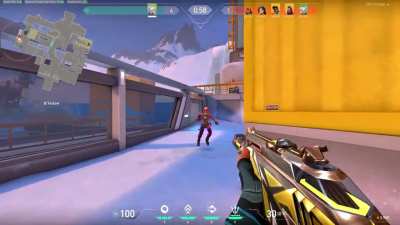 Trigger discipline, 7 seconds 1v5 with one magazine