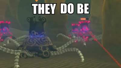 We modded Breath of the Wild so that every enemy in the game is actually a Guardian