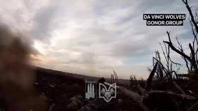 The battle for the last road to Bakhmut. The video was filmed by Ukrainian soldiers of the 1st separate mechanised battalion 