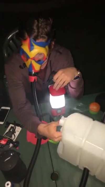 10L water jug turned mind blowing bong