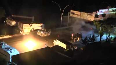 Clashes in Turkey while an attempted coup in 2016 / gunfight/Cobra helicoter gun strafing/Bombing