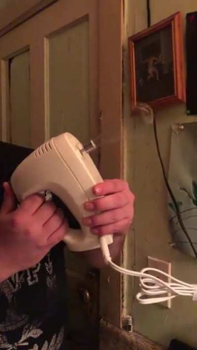 We just got a hand mixer for Christmas and it includes a whisk. We’re foodies. My roommate’s reaction: