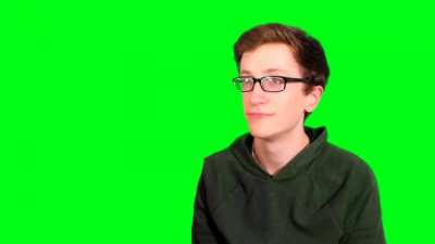 Scott the Woz getting hit in the face with a frying pan (Green screen template)