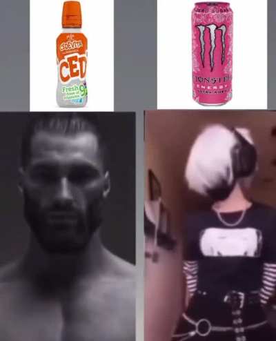 godlike cedevita💪🏿💪🏿💪🏿vs femboy monster energy 🤢🤢🤢