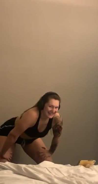 Played “Baby Shark” over my girlfriend working out to a personal training video.