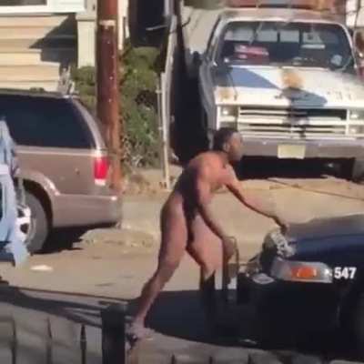 Some drugs per day can keep the cops away! Don’t know what this guys on, but it’s working for him! also NSFW