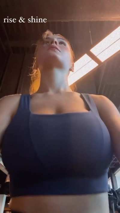 Exercising on a treadmill