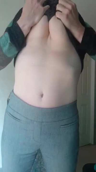 [OC] An after work business casual titty drop 😁