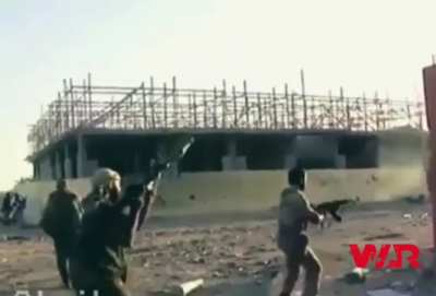 RPG back blast kills friendly opposition fighter in Syria