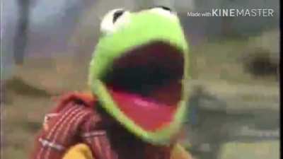 Poor Kermit. He just wanted to tell something about Emmet Otter