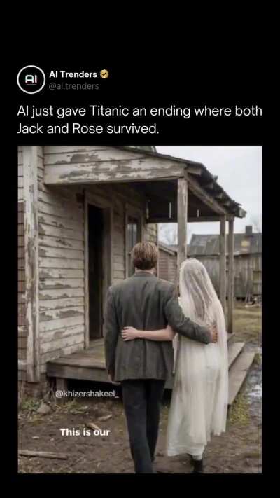 Titanic ending imagined by AI