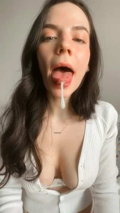 A little spit