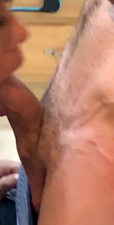 Scarlit Scandal sucking white dick in front of others