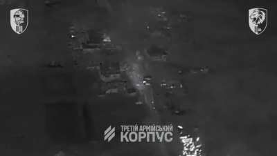 Ukrainian tank of the 63d Mechanized Brigade destroyed Russian positions in some village in the Lyman direction from close distance. Published 17.09.2025