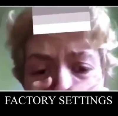 Factory settings
