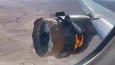 United 328's engine from earlier today. Link to story in comments.