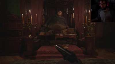 This is what Lady Dimitrescu is doing to people