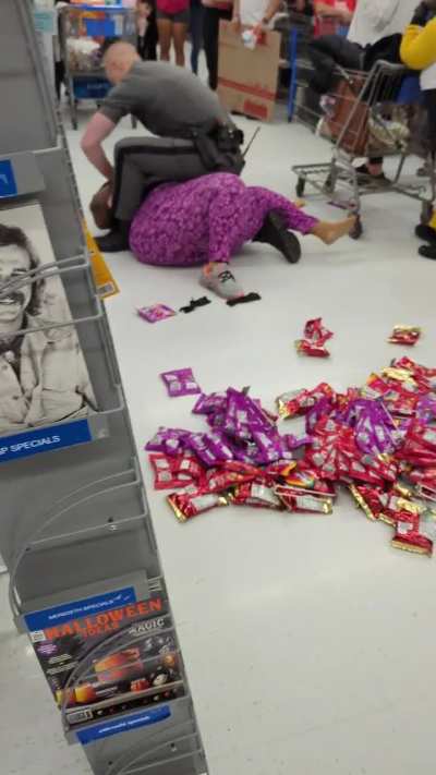 Pt.2 of lady stealing in Walmart