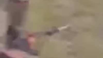Rare Algerian civil war footage of jihadist ambushing Algerian army convey.