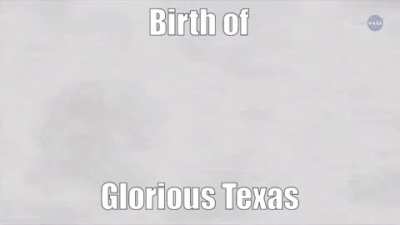 Behold, the conception of the majestic Lone Star State