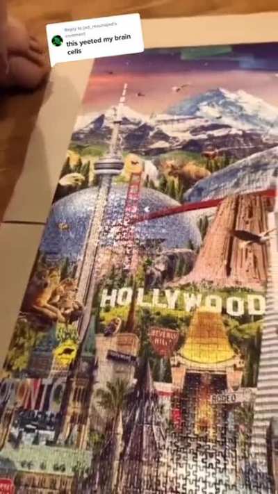 Could you imagine the time it took to do the entire thing and then have a piece missing at the very end..!?  haha