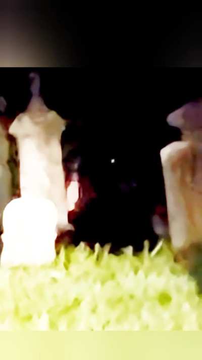 Ghost caught twice in cemetary