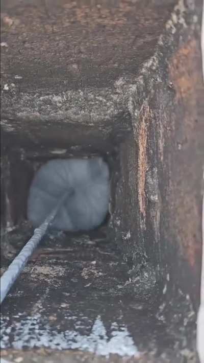 Ducting liner coming out